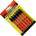 6PCS ungiftig wasserdicht Kennzeichnung Crayon Stift Marker rot markieren